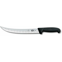 Кухонний ніж Victorinox Fibrox Butcher Vx5.7223.25, 25 см, з чорн. ручкою