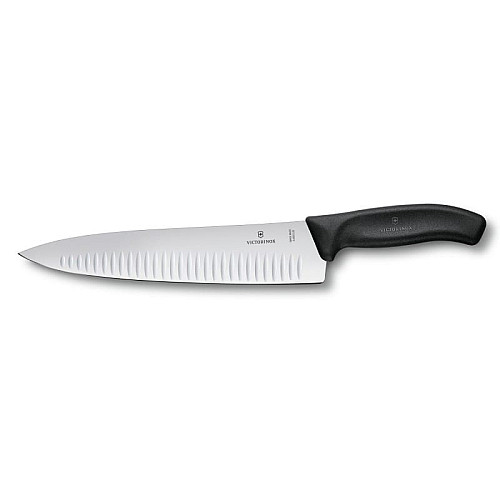 Кухонный нож Victorinox SwissClassic Carving, 25 см, черный. ручкой, в подарочной упаковке