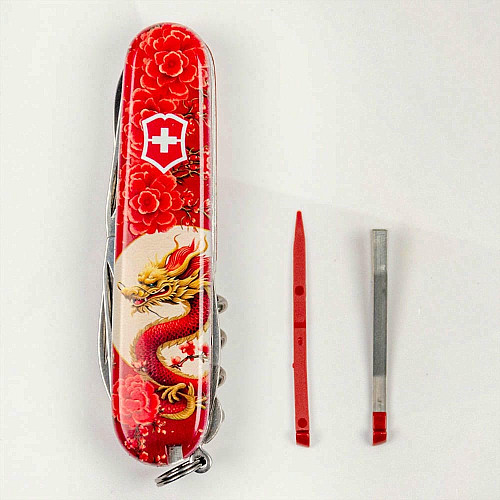 Нож Victorinox Climber Zodiac 91мм/14функ/Китайский красный дракон/красный