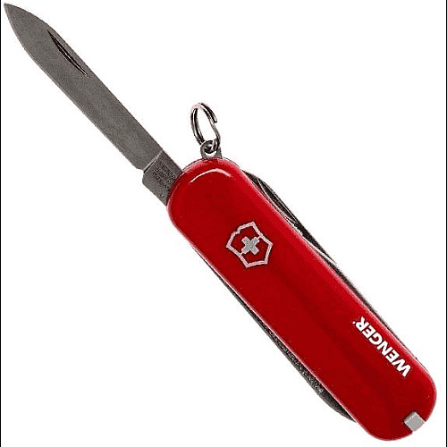 Ніж Victorinox Wenger 65 мм/7 функцій/червоний