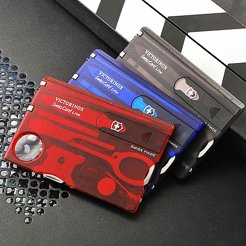 Карта-мультитул Victorinox Swisscard Lite 82х54х4мм/13функ/прозрачная синяя