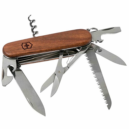 Нож Victorinox Huntsman Wood 91мм/13функ/орех