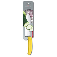 Кухонный нож Victorinox SwissClassic Santoku Vx6.8526.17L8B, 17 см, с окт. ручкой (блистер)