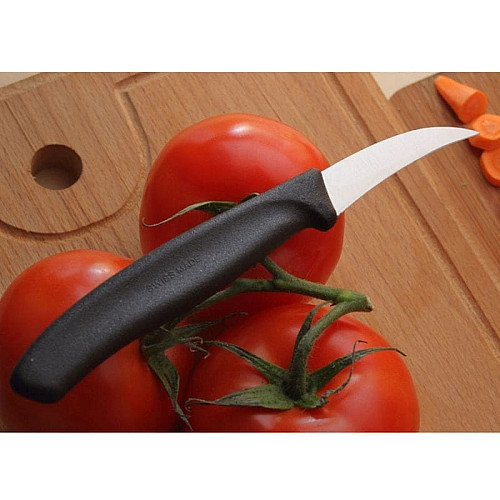 Кухонный нож Victorinox SwissClassic Shaping, 6 см, черный. ручкой