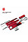 Набір Victorinox Swisscard Lite 82х54х4мм/13функ/прозорий червоний