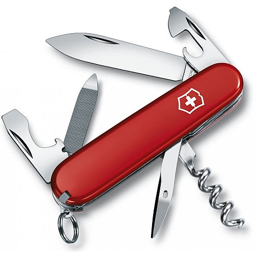 Ніж Victorinox Sportsman 84мм/13функ/червоний, блістер