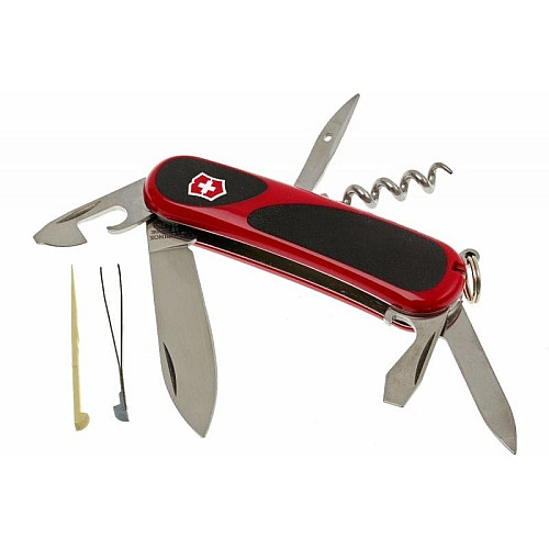 Нож Victorinox EvoGrip 10 85мм/13функ/черв-черный