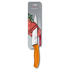 Кухонний ніж Victorinox SwissClassic Carving Vx6.8006.19L9B, 19 см, із помар. ручкою (блістер)