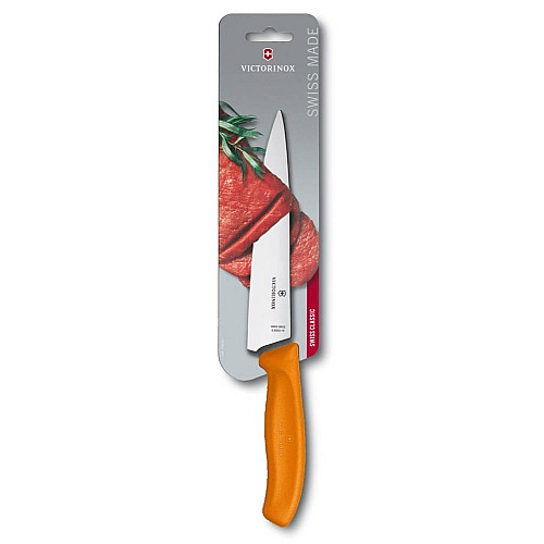 Кухонный нож Victorinox SwissClassic Carving Vx6.8006.19L9B, 19 см, из помар. ручкой (блистер)
