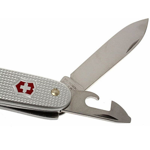 Ніж Victorinox Swiss Army 7 93мм/7функ/рифл/сріблястий