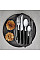 Кухонный нож Victorinox Swiss Modern Steak&Pizza, 12 см, черный. ручкой