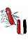 Ніж Victorinox Climber Ukraine 91мм/14функ/червоно-чорний