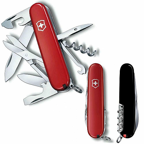Ніж Victorinox Climber Ukraine 91мм/14функ/червоно-чорний