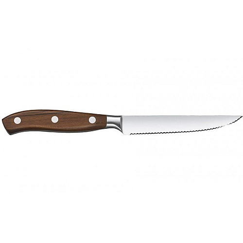 Кухонный нож Victorinox Grand Maitre Wood Steak, 12 см, из деревьев. ручкой, в подарочной упаковке