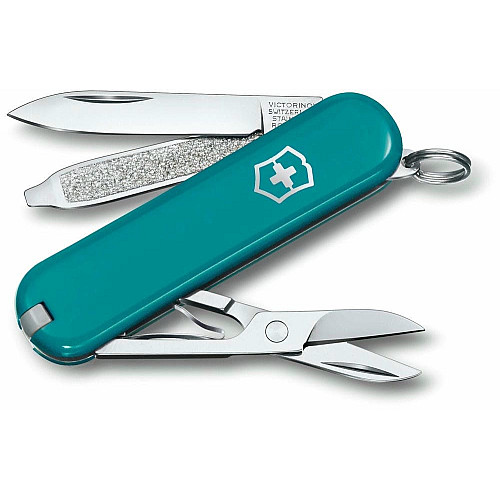 Нож Victorinox Classic SD Цвет Mountain Lake Vx0.6223.23G 58 мм/7 функций/голуб.