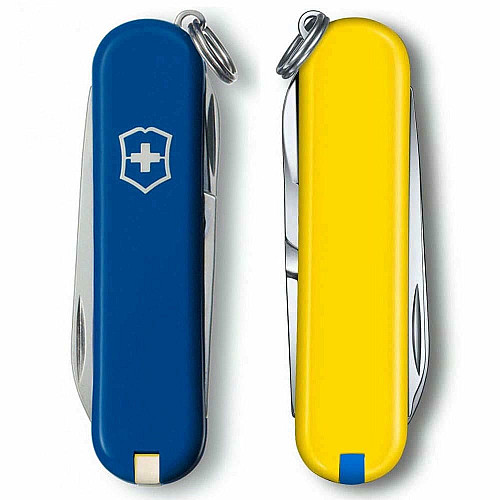 Нож Victorinox Classic SD Ukraine 58 мм/7 функций/сине-желтый