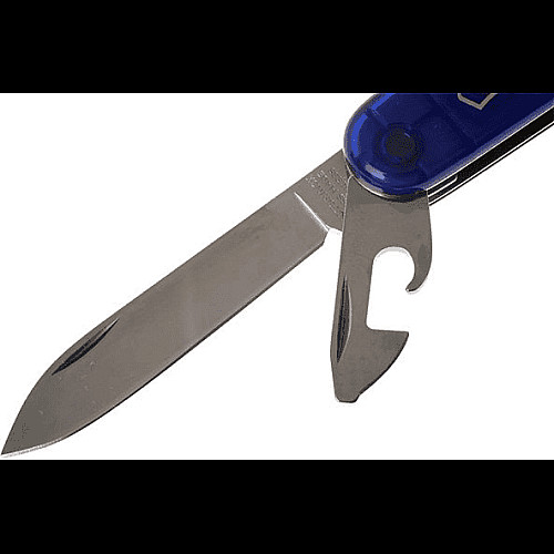 Ніж Victorinox Spartan 91мм/12функ/прозорий синій