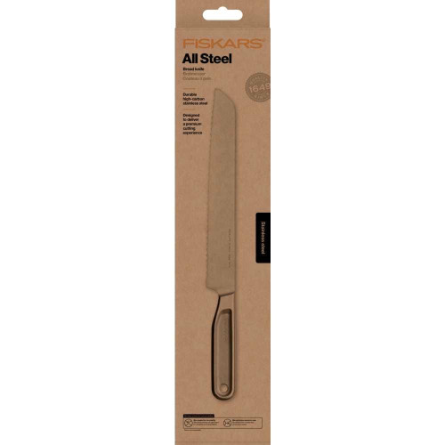 Ніж для хліба Fiskars All Steel, 22 см, сріблястий (1062883)