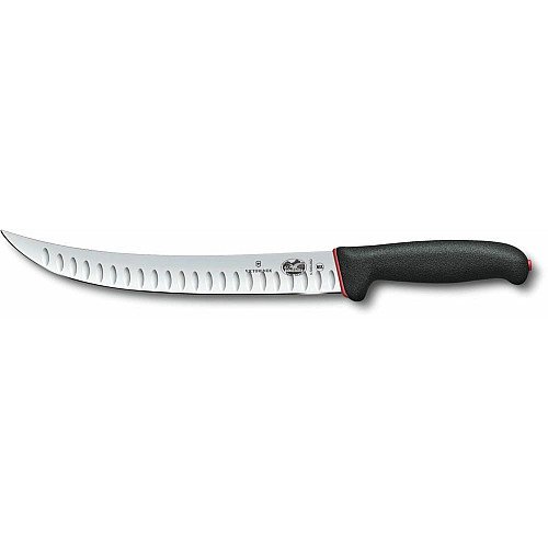 Кухонный нож Victorinox Fibrox Butcher, 25 см, черный. ручкой Dual Grip