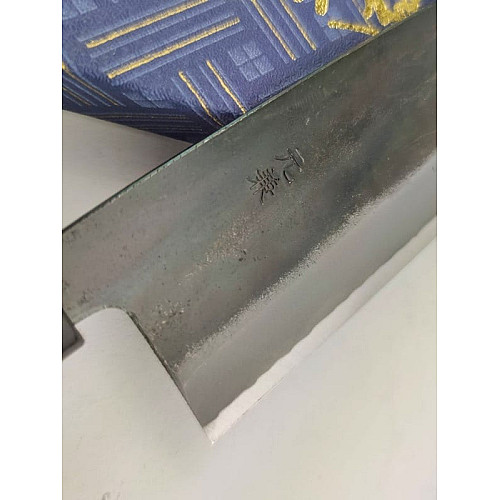 Нож кухонный Santoku MOTOKANE 170 мм. AOGAMI Super 64HRC HONMAMON (4582243655927)