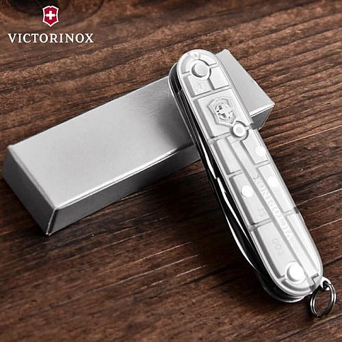 Ніж Victorinox Spartan 91мм/12функ/прозорий сріблястий