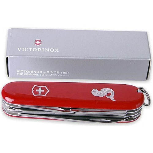 Ніж Victorinox Fisherman 91мм/17функ/червоний