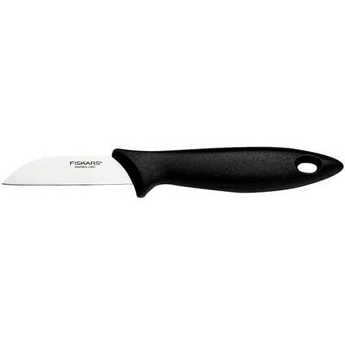 Кухонный нож Fiskars Essential Black для чистки овощей, 7 см, с черной ручкой (1065580)