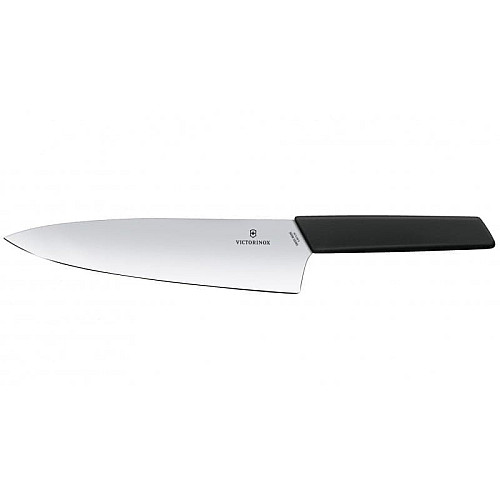 Кухонный нож Victorinox Swiss Modern Carving, 20 см, черный. ручкой, блистер