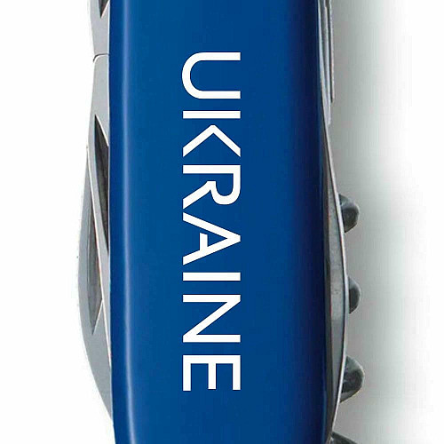 Ніж Victorinox Spartan Ukraine 91мм/12функ/Ukraine білий/синій