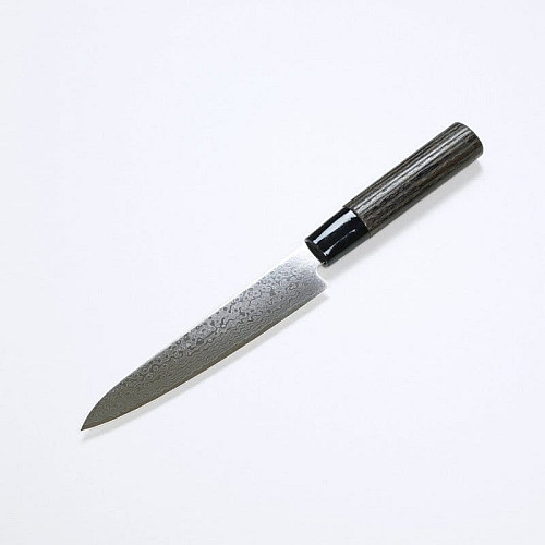 Нож кухонный Paring 150 мм лезвие,63HRC, ZA18 (C1,2, Cr18, Mo1,5, V0.25, Со1,8) Дамаск 69, HONMAMON (1113995)