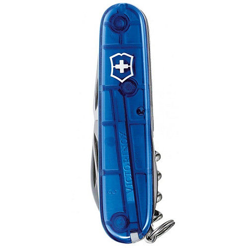 Ніж Victorinox Spartan 91мм/12функ/прозорий синій