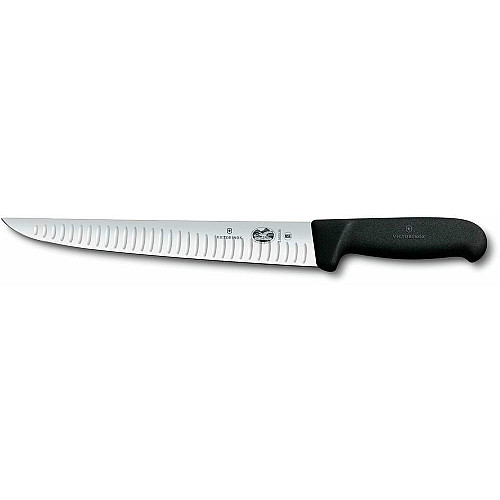 Кухонный нож Victorinox Fibrox Sticking Vx5.5523.25, 25 см, черный. ручкой
