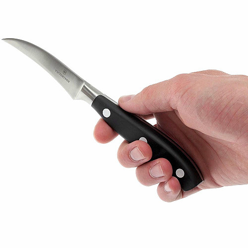 Кухонный нож Victorinox Grand Maitre Shaping, 8 см, с черн.ручкой, в подар.пак.