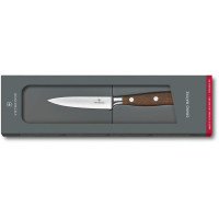 Кухонний ніж Victorinox Grand Maitre Wood Kitchen, 10 см, з дерев. ручкою, у подарунковому пакуванні