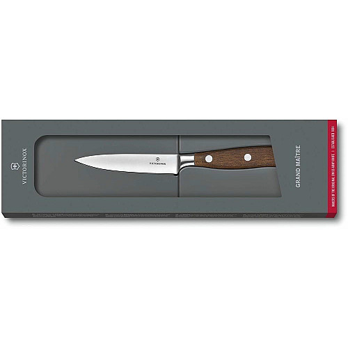 Кухонный нож Victorinox Grand Maitre Wood Kitchen, 10 см, из деревьев. ручкой, в подарочной упаковке