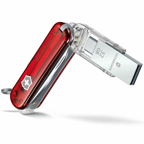 Нож Victorinox Midnite Manager@work 58 мм/11 функций/USB 3.0/3.1 32 Гб/прозрачный.