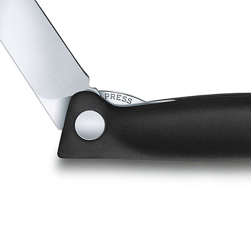 Кухонный нож Victorinox SwissClassic Foldable Paring, 11 см, черный. ручкой, блистер