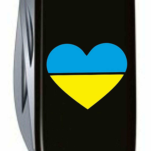 Нож Victorinox Spartan Ukraine 91мм/12функ/сине-желтое Сердце/черный