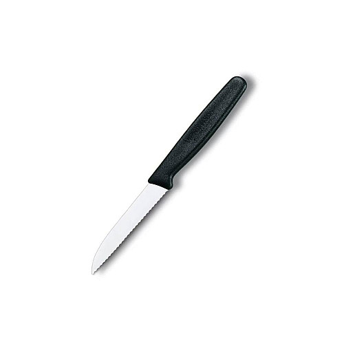 Кухонный нож Victorinox Paring, 8 см, черный. ручкой
