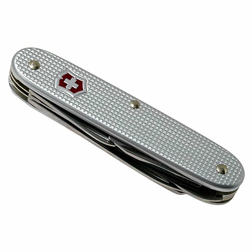 Ніж Victorinox Swiss Army 7 93мм/7функ/рифл/сріблястий