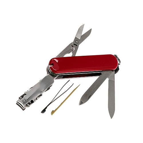 Ніж Victorinox NailClip 580 65мм/8функ/червоний, блістер
