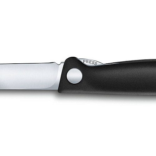 Кухонный нож Victorinox SwissClassic Foldable Paring, 11 см, черный. ручкой, блистер