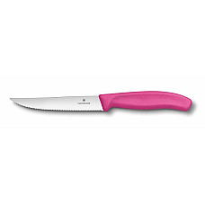 Кухонний ніж Victorinox SwissClassic Steak&Pizza Vx6.7936.12L5, 12 см, з рож. ручкою