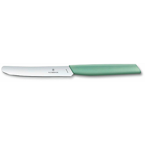 Кухонный нож Victorinox Swiss Modern Table 6.9006.1141, 11 см, с мятн. ручкой