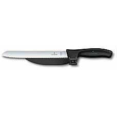 Кухонний ніж Victorinox SwissClassic DUX Vx6.8663.21, 21 см, з напрямною чорн. ручкою