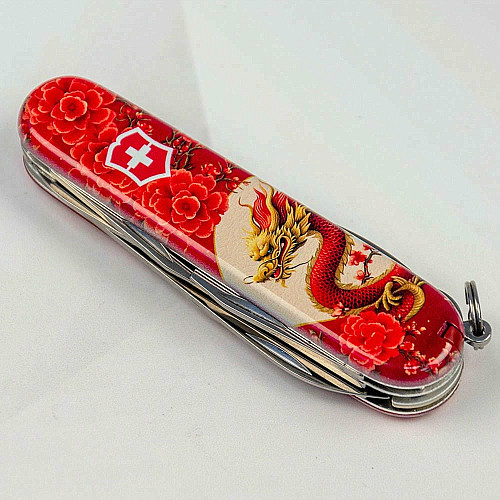 Нож Victorinox Climber Zodiac 91мм/14функ/Китайский красный дракон/красный