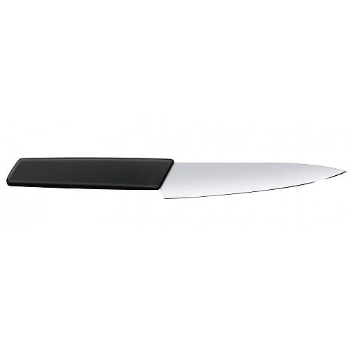 Кухонный нож Victorinox Swiss Modern Kitchen, 15 см, черный. ручкой, блистер