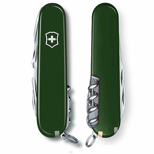 Ніж Victorinox Swisschamp 91мм/33функ/зелений