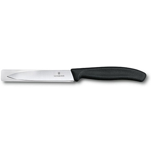 Кухонный нож Victorinox SwissClassic Paring, 10 см, черный. ручкой