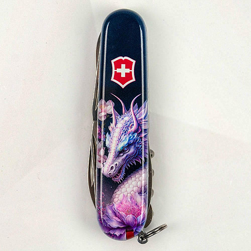 Нож Victorinox Climber Zodiac 91мм/14функ/Волшебный дракон/разноцветный